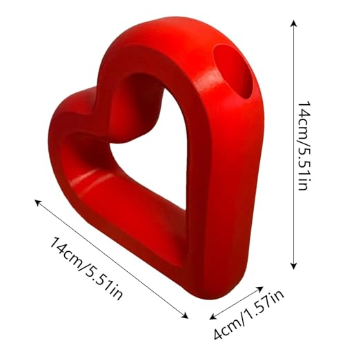 Vase d'amour en forme de cœur en résine pour décoration de table - 3