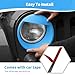 JOSHELA for Jeep JK Angry Eyes Headlight Cover Trim Fit for Jeep Wrangler JK JKU 2007-2017 Light Blue Exterior Accessories 2pcs