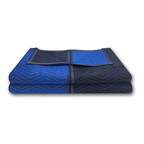 Uboxes 4 Supreme Woven Moving Blankets 72 X 80 Heavy Duty 85#, Blue - A0080Hp04 #TOP1