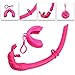 lazyfun Swimming Snorkel with Hanging Buckles, Foldable, Flexible, Rollable, Silicone, Freediving and Snorkelling, Spearfishing