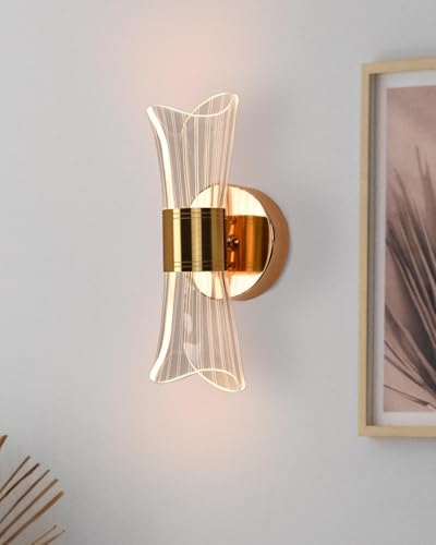Image of Modern LED Wall Light for Home Decor - Stylish Decorative Lamp for Living Room, Bedroom, Hallway, Warm Ambient Lighting (Modern)