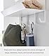 YAMAZAKI Home Tower Magnetischer 2-stöckiger Eingangs-Organizer – Aufbewahrung für Handschuhe und Hüte mit Haken für Schlüssel und Taschen – Stahl