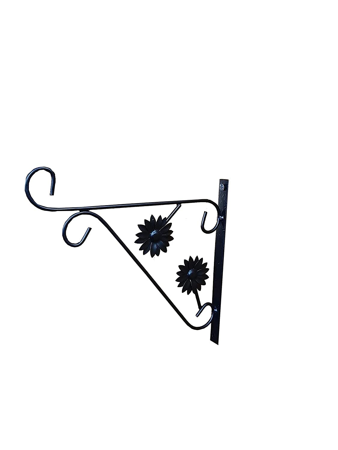 Ezzu Crafts Wall Brackets Hook for Hanging Plants Wrought Iron Flower Pot Hook Flower Stand for Bird Feeders Lantern Lawn Light Flower Pots (Black) (B0963TKPYL) Amazon Price History, Amazon Price Tracker