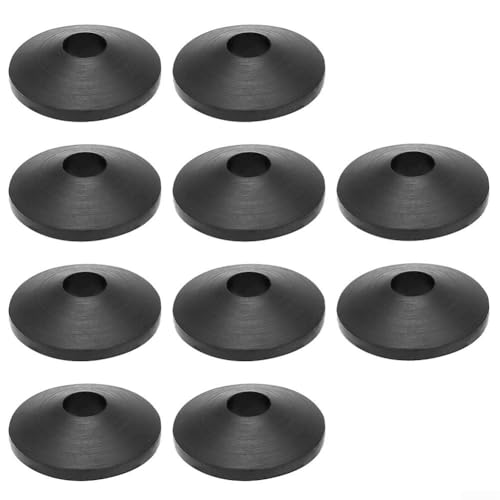 10 piezas de juntas de goma para inodoro para estabilización de asiento compatible con sistemas de fijación M6 y M8 (M6)