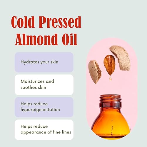 Image of Swadeshi Khadi Herbals Pure Cold Pressed Sweet Almond Oil for Hair Growth and Glowing Skin & Face - 100ml