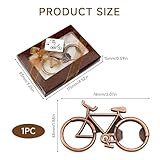 Vintage Bronze Finish Bicycle Bottle Opener, Unique Cycling Gifts for Men, Retro Bike Themed Decor & Beer Opener Present for Cyclist Dad Husband Boyfriend, Perfect Birthday Festival in Beautiful Gift - Image 2