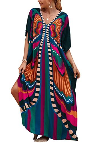 Robe plage fluide avec découpe kaftan et pareo intégré LikeJump