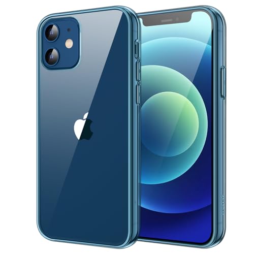 JETech Case for iPhone 12 mini 5.4-Inch, Shockproof Bumper Phone Cover, Anti-Scratch Clear Back (Navy Blue)