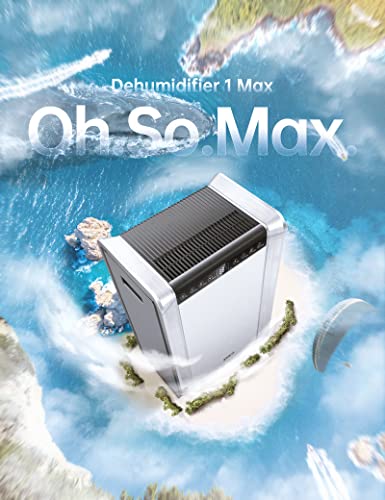 BUBLUE 8,500 Sq. Ft 125 Pint Dehumidifier for Basements, Home and Large Room with Auto or Manual Drainage | 50db Industry Leading Noise Reducing | 1.72 Gallon Water Tank | Energy Saving, 3 Operation Modes, and 24 hr Timer | Household Commercial Dual-purpo