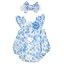 Blue Yellow Floral