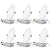 TORCHSTAR 6 Inch LED Slim Recessed Lighting with Junction Box, 12W 100W Eqv. 850lm Dimmable Wafer Light, ETL & Energy Star Certified Downlight, 3000K Warm White, Pack of 6