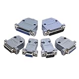 2pair Parallel Serial Port DB9 DB15 DB25 DB37 Fmale/Male Solder Connector + Plastic Assemble Shell Cover Adapter 9/15/25/37P New 2025 for Arrival High Reliable Electronic Component,