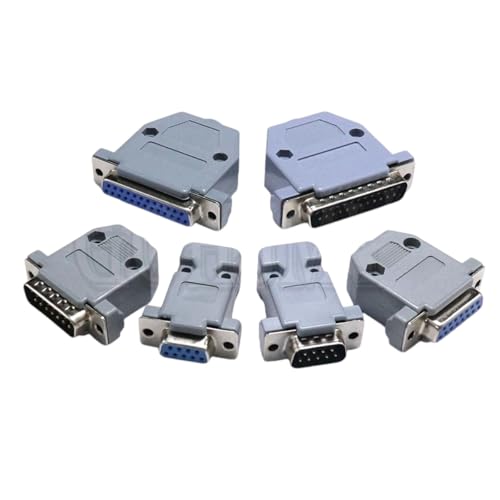 2pair Parallel Serial Port DB9 DB15 DB25 DB37 Fmale/Male Solder Connector + Plastic Assemble Shell Cover Adapter 9/15/25/37P New 2025 for Arrival High Reliable Electronic Component,