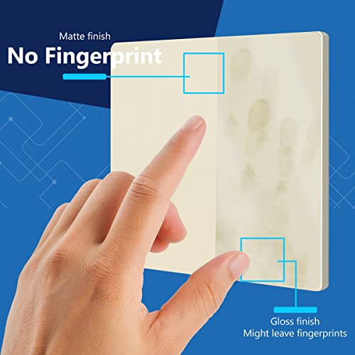 Placa de pared doble sin tornillos para tapar imperfecciones con acabado mate blanco 7