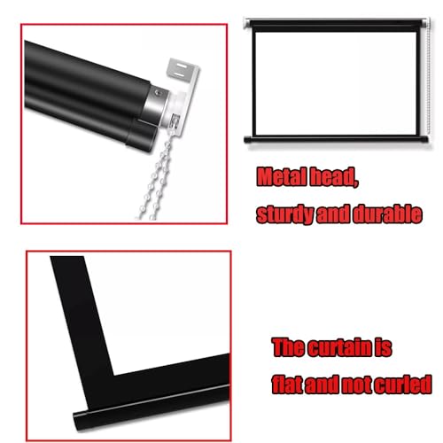 Pantalla Manual de Proyector 60" HD 16:9 para Cine en Casa miniatura 3