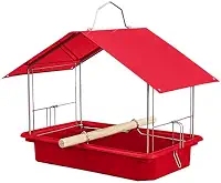 Tratador Pássaros Livres Comedouro Jardim Proteção Sol Chuva