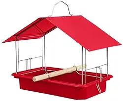 Tratador Pássaros Livres Comedouro Jardim Proteção Sol Chuva