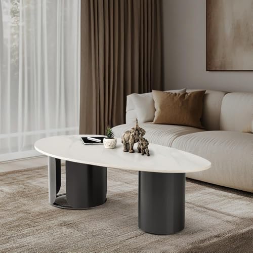 Image of Wakefit Center Table | 1 Yr Warranty | Coffee Table for Living Room Wooden, Tea Table for Living Room Wooden, Sofa Table, Free Installation from Brand, Modern Multi-Functional & Wobble-Free(Pranger)