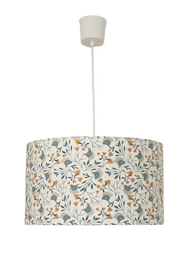 Luminaire fleurs et oiseaux exotiques pour une décoration tropicale romantique