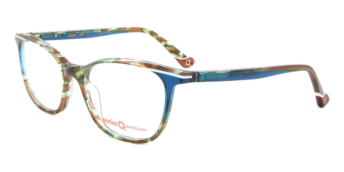 Etnia Barcelona COCO Green Striped Brown 51/16/140 Unisex Brillenfassungen