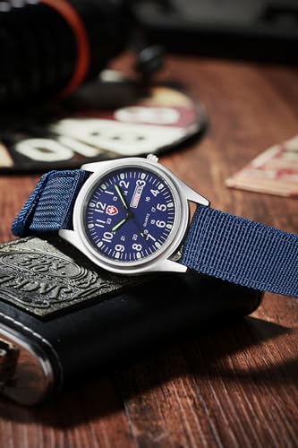 Image of Gosasa Unisex Military Watches Sport Textile Nylon Strap Stylish Men Watch Luminous Fashion Watches Analog Display Quartz Waterproof Casual Wristwatch