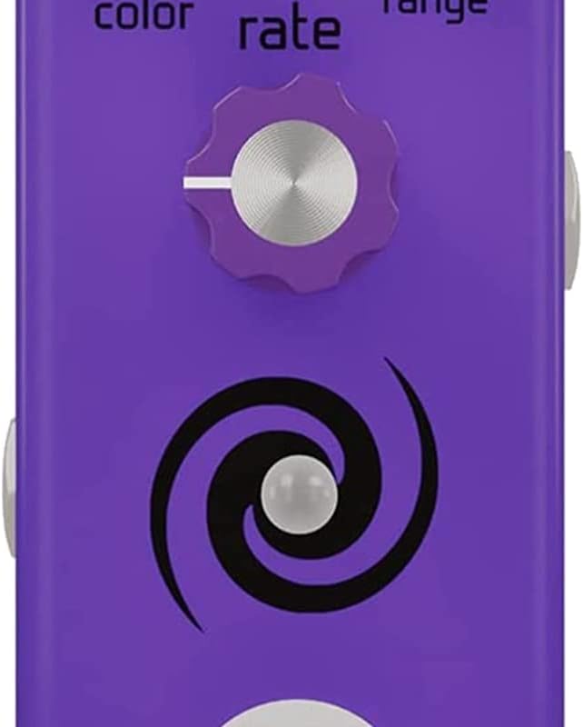 ISET Analog Galaxy Flanger Pedal for Electric Guitar Bass True Bypass - (Color: Purple)