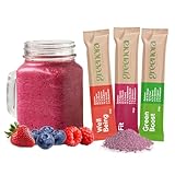 GREENORA Veganer Smoothie Gefriergetrocknetes Fruchtpulver 100% Natürlich. Dehydriert...