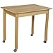 Wood Designs WD82329C6 - Mobile 24" x 36" Rectangle Hardwood Table with 29" Legs