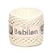 T-Shirt Yarn Fettuccini Zpagetti Style - Tshirt Yarn for Crocheting - Ribbon Yarn 100% Cotton - Knitting Yarn Ball - T Yarn Organic - Macrame T-Yarn - Thick Fabric Yarn - Jersey Yarn Vanilla
