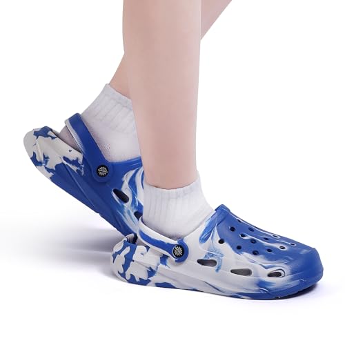 Image of Kids Boys Girls Classic Camo Garden Clogs & Mules | Lightweight Summer Shoes - Quick-Dry Non-Slip Beach Clogs
