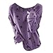 Generic Women's Oversized Sweatshirt Graphic Comfy Crewneck Pullover Purple Spring Fashion Casual Tops Women's Clothing
