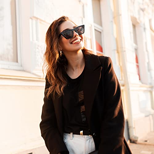 Pibupibu 3 Pack Heart/Rectangle/Crystal Oversized Sunglasses for Women Men, Trendy Retro Y2k Party Sunglasses Set2