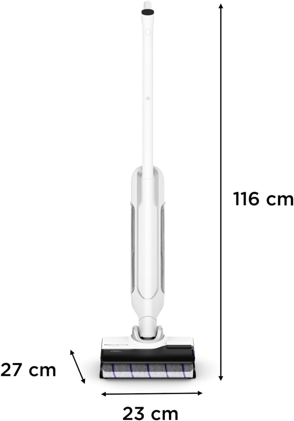 Rowenta X-Clean 10, Lavapavimenti Senza Fili, Autonomia 60', Tecnologia Smart, Assistente Vocale, Autopulizia e Asciugatura, Doppio Serbatoio Solido/Liquido, Tutti i Pavimenti, Pulizia Bordi, GZ7540