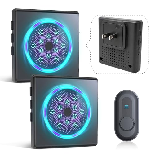 CallToU Hearing Impaired Doorbell Loud Wireless Chime with Flashing Light