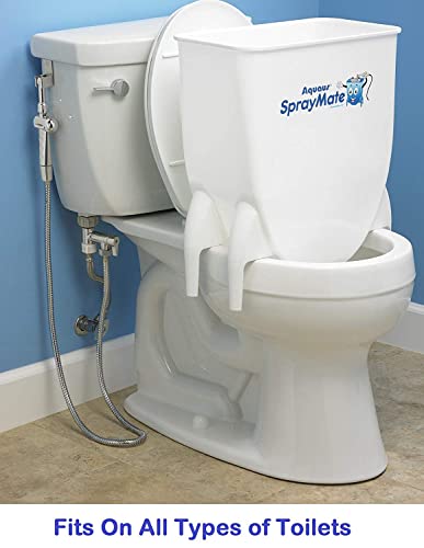 Aquaus SprayMate & Aquaus 360 Premium Diaper Sprayer for Toilet Bundle (Brass Sprayer)