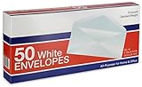 Emraw White All-Purpose Envelopes #10 Business Size 4-1/8 x 9-1/2 Inch - 50/Box - For Office & Home Use