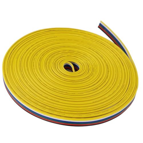 22AWG 6pin 65.6FT 20M RGB CCT cable de extensión