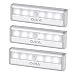 ORIA Motion Sensor Light, 6 LED Sensing Closet Light, Stick-Anywhere Stairs Light, Battery Powered Night Light, Safe Light with Magnetic Strip for Bathroom, Cabinet, Wardrobe, Basement (Pack of 3)