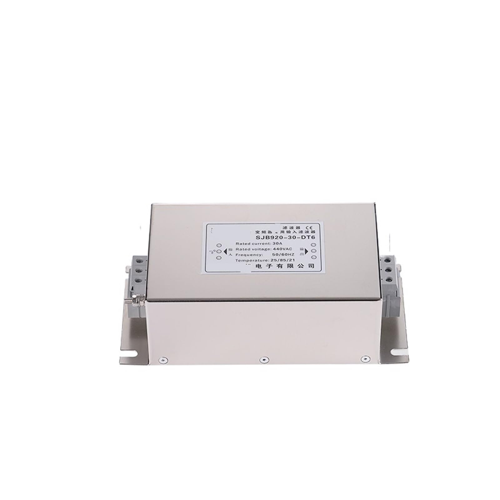 Coszwqdp 5V Sjb920-5A/250A-Dt Three-Phase Input Terminal Block Servo Inverter Dedicated Anti-Interference Power Filter 380V(Sjb920-30A-Dt 11/14Kw)