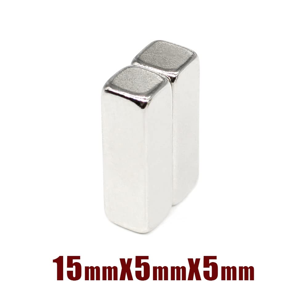 5/10/20/50/100/150PCS 15x5x5 mm Quadrate Rare Earth Neodymium Sheet 15 * 5 Block Permanent 15x5x5mm 15 * 5 * 5 Magnets(20PCS)