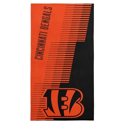 Northwest Cincinnati Bengals NFL Progression Jacquard Beach Towel 36 x 72 Inches