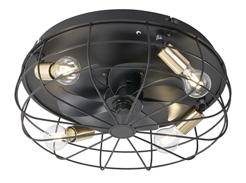 Ventilatore con potenza da 40 watt. Il telecomando incluso può essere utilizzato per regolare la velocità della ventola in tre fasi. Inoltre, è possibile attivare un timer