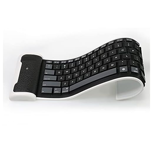 Wireless Bluetooth Keyboard, Foldable Portable Ultra-Thin Waterproof Mini Wireless Keyboard for Laptop/PC/Phone(Black)