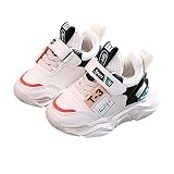 DEBAIJIA Kinder Schuhe 1-5T Mädchen Jungen Sportschuhe Baby First-Walking Casual rutschfeste Weiche Leichte 23 EU Beige