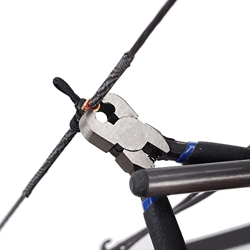 Sopoger Archery Bow Square Nocking Points Pliers Bow String Knock Kit T Shape Turning Bow Square Ruler Tool String-Loop Nocking Buckle Pliers For Recurve Compound Bow Accessories (Black) #TOP6