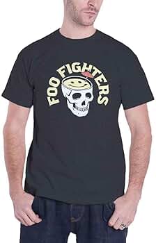 Amazon.com: Foo Fighters T Shirt Skull Cocktail Band Logo