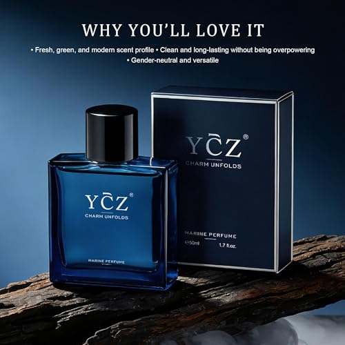 Ycz Marine Charm Unisex Eau de Parfum - 1.7 oz Long Lasting Sea Perfume for Men and Women, Everyday Fragrance, Ideal Ocean Fragrance For Special Occasions, Travel Perfumes