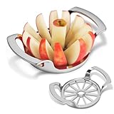 LIVSGNISTA Apple Slicer and Corer, Basic Model with 12 Sharp Stainless Steel Blades - Zinc Alloy Case for Effortless Slicing & Coring