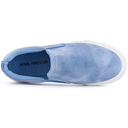 JENN ARDOR Womens Canvas Sneakers Slip ons Shoes Casual Walking Shoes Fashion Flats Comfortable4