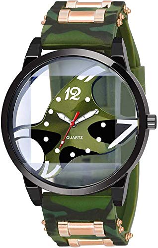 Talgo Green Open Dial Green PU Strap Analog Watch Designer Fashion Analog Watch - for Men & Boys (B08RNP41YY) Amazon Price History, Amazon Price Tracker